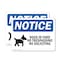 Signmission Dogs In Yard No Trespassing OSHA Notice Sign, Plastic, 14in W x 10in L, 2PK OS-2PACK-NS-P-1014-L-11440 - alternate 1